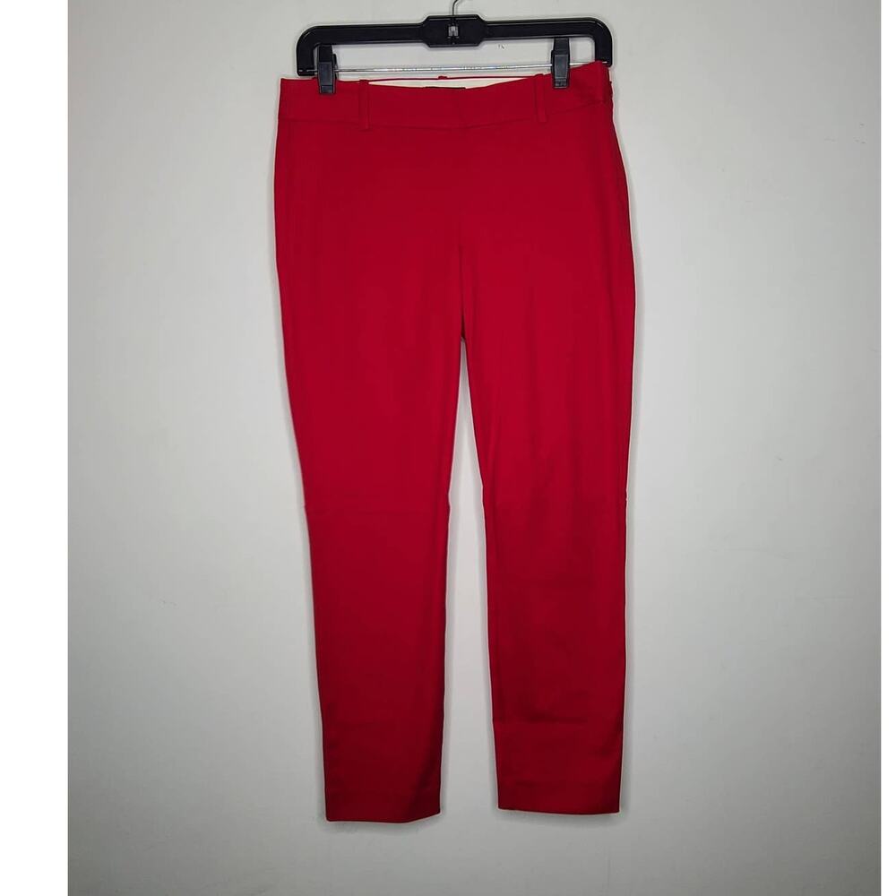 NWT J Crew Mercantile red fitted pants - 2